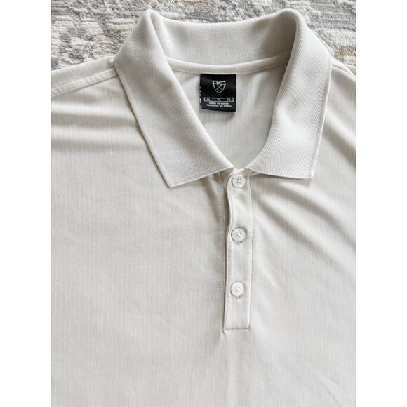 Nike Golf Polo Shirt Mens XL Tan Dri Fit Beige Flex Performance Gear Viscose - Picture 1 of 5